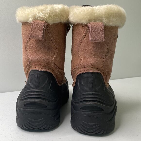 Grizzly Aspen Thinsulate Suede Lace-Up Winter Snow Boot Faux Fur Stock #657080 - Picture 4 of 16